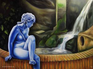 "Aretusa", óleo sobre lienzo, 120x140 cm. Lorena Martínez