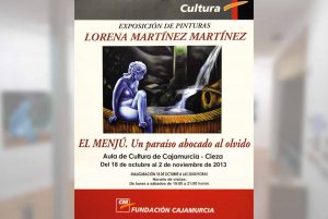Cartel exposición El Menjú. Lorena Martínez