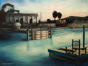 "Silenciosa espera", óleo sobre lienzo, 120x140 cm. Lorena Martínez