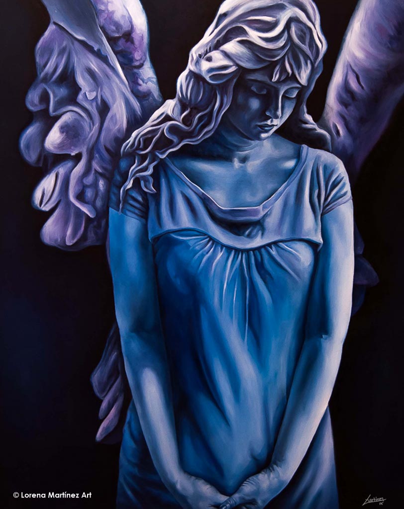Angel of oblivion, óleo sobre lienzo, 100x81cm, Lorena Martínez